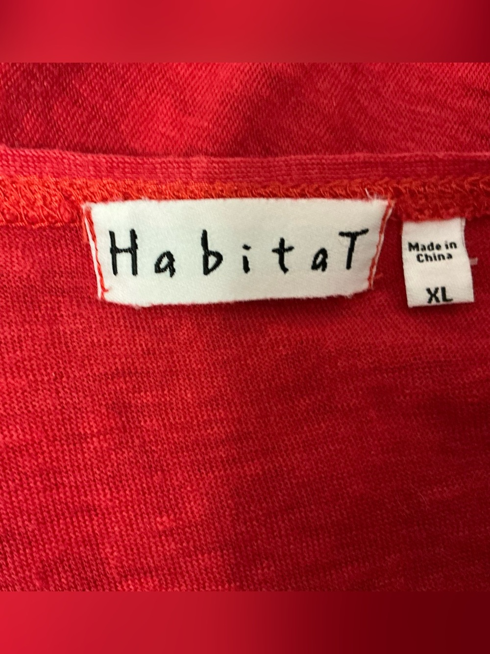 Habitat Relaxed Boatneck Linen Tunic in Coral - Picture 4 of 6